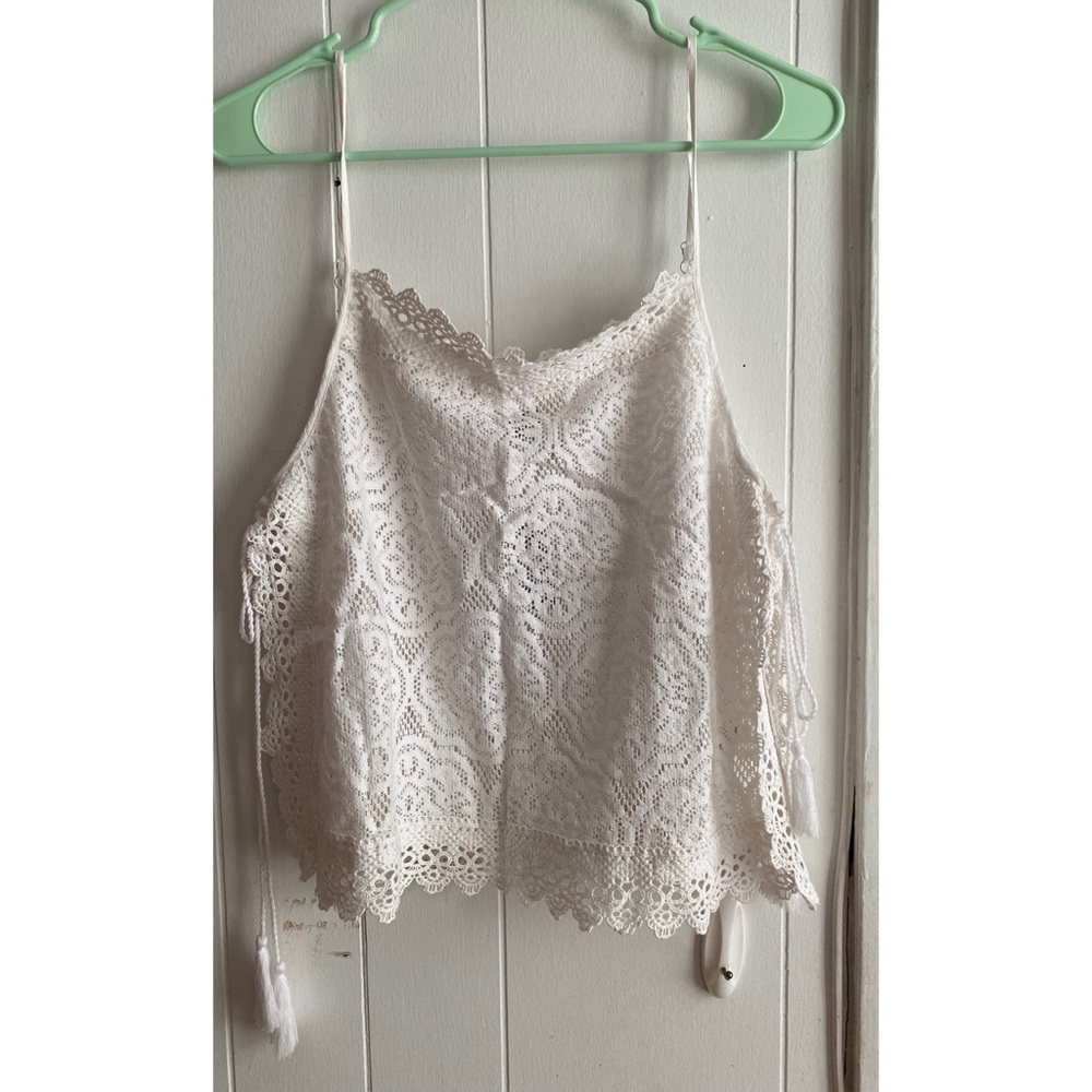 NWT Aerie Lace Tank Coverup with Adjustable Straps Size Large